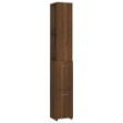 Armadietto Bagno Rovere Marrone 25x26,5x170cm Legno Multistrato