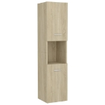 Mobile da Bagno Rovere Sonoma 30x30x130 cm in Legno Multistrato