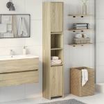 Mobile da Bagno Rovere Sonoma 30x30x183,5 cm Legno Multistrato