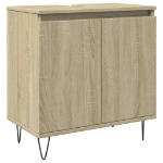 Mobile da Bagno Rovere Sonoma 58x33x60 cm in Legno Multistrato