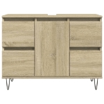 Mobile da Bagno Rovere Sonoma 80x33x60 cm in Legno Multistrato
