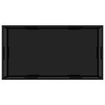322903 Coffee Table Black 120x60x35 cm Tempered Glass