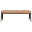 Tavolino da Giardino 110x55x36 cm in Legno Massello di Acacia