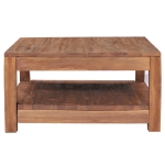 Tavolino da Soggiorno 68x67x35 cm in Legno Massello di Teak