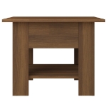 Tavolino da Salotto Rovere Marrone 55x55x42 cm in Truciolato