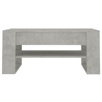 Tavolino Salotto Grigio Cemento 102x55x45 cm Legno Multistrato