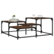Tavolino Salotto Rovere Marrone 87,5x87,5x40 Legno Multistrato