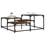 Tavolino Salotto Rovere Marrone 87,5x87,5x40 Legno Multistrato