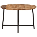 Tavolino da Salotto 54x54x35 cm Legno Massello Mango e Ferro