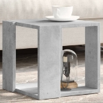 Tavolino da Salotto Grigio Cemento 32x32x30cm Legno Multistrato