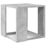 Tavolino da Salotto Grigio Cemento 32x32x30cm Legno Multistrato