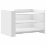 Tavolino da Salotto Bianco 80x50x50 cm in Legno Multistrato