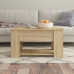 Tavolino da Salotto Rovere Sonoma 79x49x41 cm Legno Multistrato