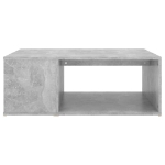 Tavolino da Salotto Grigio Cemento 90x67x33cm Legno Multistrato