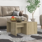 Tavolini Salotto 4pz Rovere Sonoma 33x33x33cm Legno Multistrato