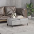 Tavolino Salotto Grigio Sonoma 90x50x36,5 cm Legno Multistrato