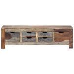 Tavolino da Caffè Grigio 100x50x30cm in Legno Massello Sheesham