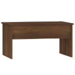 Tavolino Rovere Marrone 80x50,5x41,5 cm in Legno Multistrato