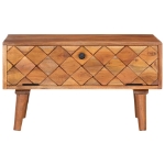 Tavolino da Caffè 68x68x38 cm in Legno Massello di Acacia