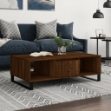 Tavolino Salotto Rovere Marrone 104x60x35 cm Legno Multistrato