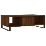 Tavolino Salotto Rovere Marrone 104x60x35 cm Legno Multistrato