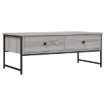 Tavolino Salotto Grigio Sonoma 101x49x39,5 cm Legno Multistrato