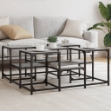 Tavolino da Salotto Grigio Sonoma 91x91x40 cm Legno Multistrato