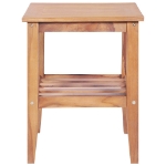 Tavolino da Salotto 40x40x50 cm Quadrato Legno Massello di Teak