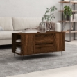 Tavolino Salotto Rovere Marrone 102x44,5x50cm Legno Multistrato