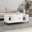 Tavolino da Salotto Bianco 102x50x40 cm in Legno Multistrato