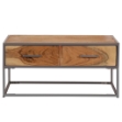 Tavolino da Salotto 75x75x35 cm in Legno Massello di Acacia