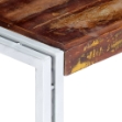Tavolino da Salotto 60x60x35 cm in Legno Massello di Recupero