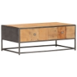 Tavolino da Salotto 90x50x35 cm in Legno Massello di Recupero
