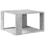 Tavolino Salotto Grigio Cemento 51,5x51,5x30 Legno Multistrato