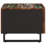 Tavolino da Salotto 80x51x40 cm in Legno Massello di Acacia