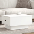 Tavolino da Salotto Bianco 60x45x31 cm in Legno Multistrato