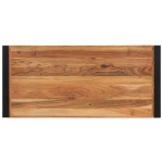 Tavolino da Salotto 120x55x40 cm in Legno Massello di Acacia