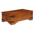 Tavolino da Salotto in Legno Acacia Finitura Ambra 110x55x35 cm