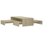 Set Tavolini Estraibili Rovere Sonoma 100x100x26,5 Multistrato