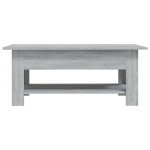 Tavolino da Salotto Grigio Sonoma 102x55x42 cm in Truciolato