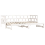 Divano Letto con Letto Estraibile Bianco 90x200cm Massello Pino