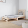 Dormeuse Estraibile 2x(90x190) cm Legno Massello di Pino