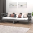 Dormeuse in Legno Massello di Pino Grigio 90x190 cm