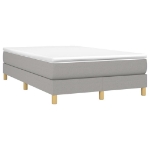 Giroletto a Molle con Materasso Grigio Chiaro 120x190cm Tessuto