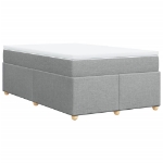 Giroletto a Molle con Materasso Grigio Chiaro 120x190cm Tessuto