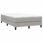 Giroletto a Molle con Materasso Grigio Chiaro 120x190cm Tessuto