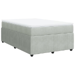 Giroletto a Molle con Materasso Grigio Chiaro 120x190cm Velluto