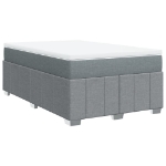 Giroletto a Molle con Materasso Grigio Chiaro 120x200cm Tessuto