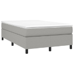 Giroletto a Molle con Materasso Grigio Chiaro 120x200cm Tessuto