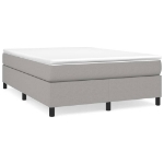 Giroletto a Molle con Materasso Grigio Chiaro 140x200cm Tessuto